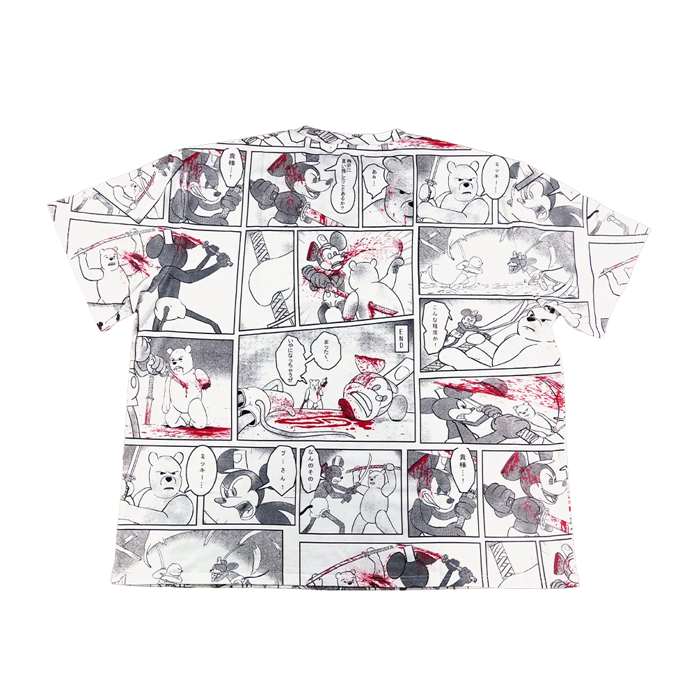 Manga Shirt : Pooh Vs. Steamboat Willie - Image 2