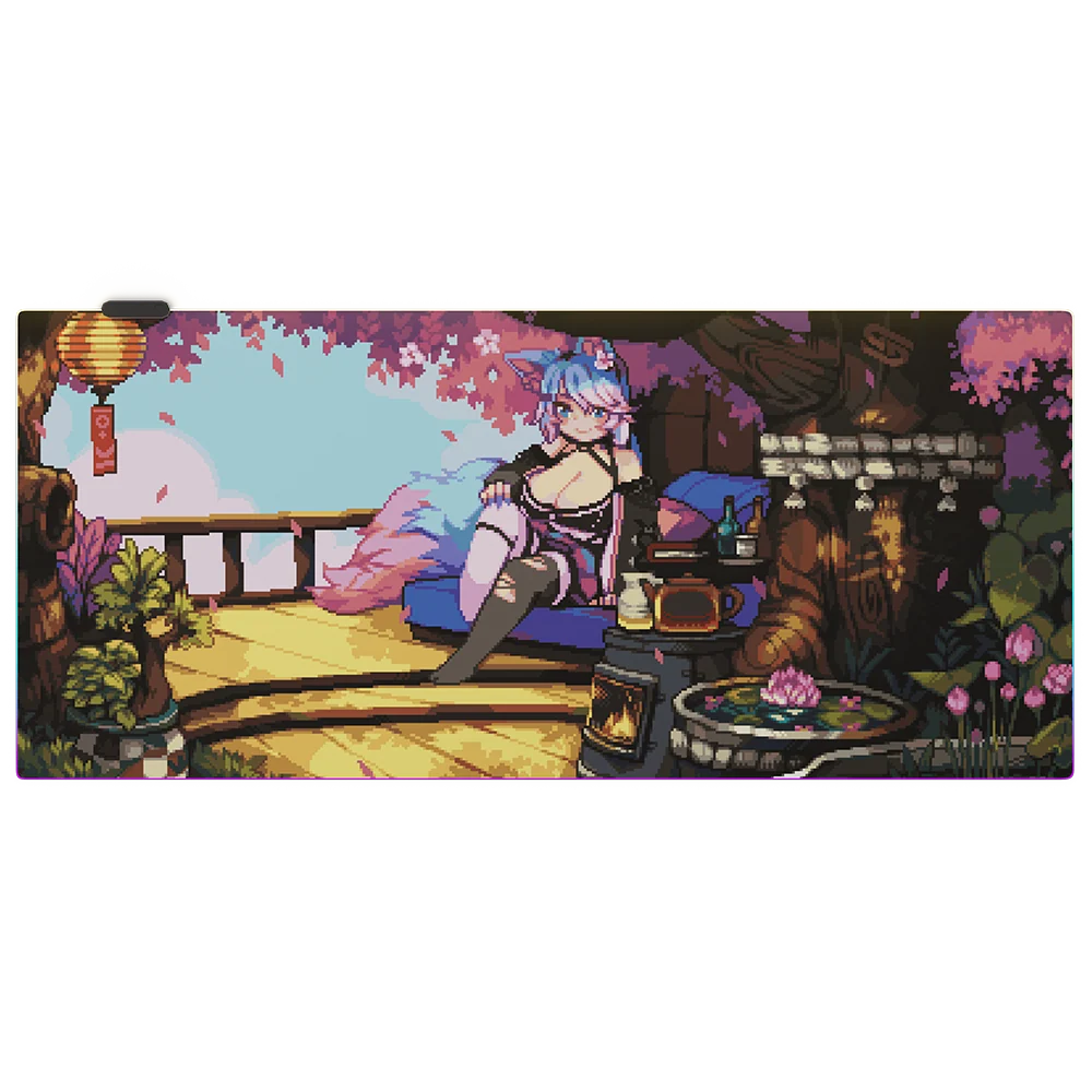 PIXEL CUPS x Silvervale RGB Mouse Pad
