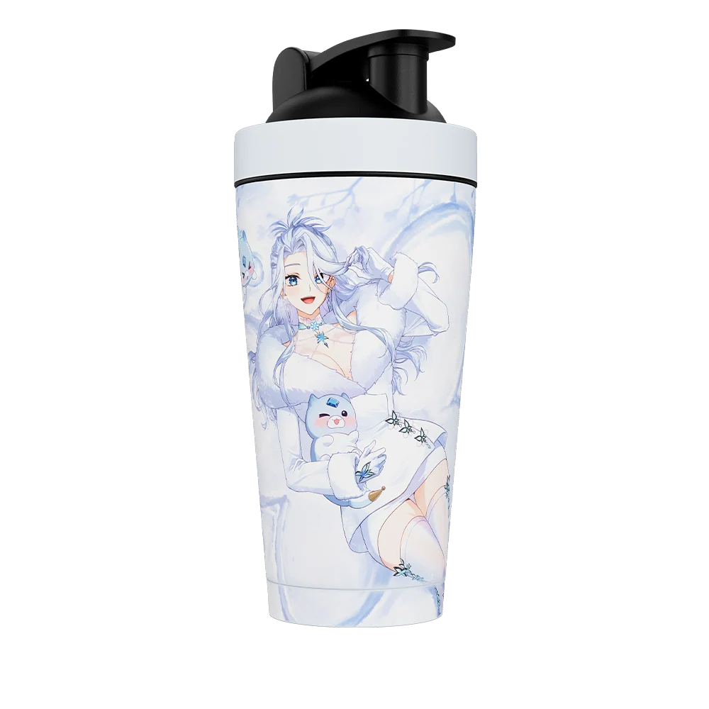 Waifu Cups x AmaLee: Snow Bunny Metal Shaker - Image 4